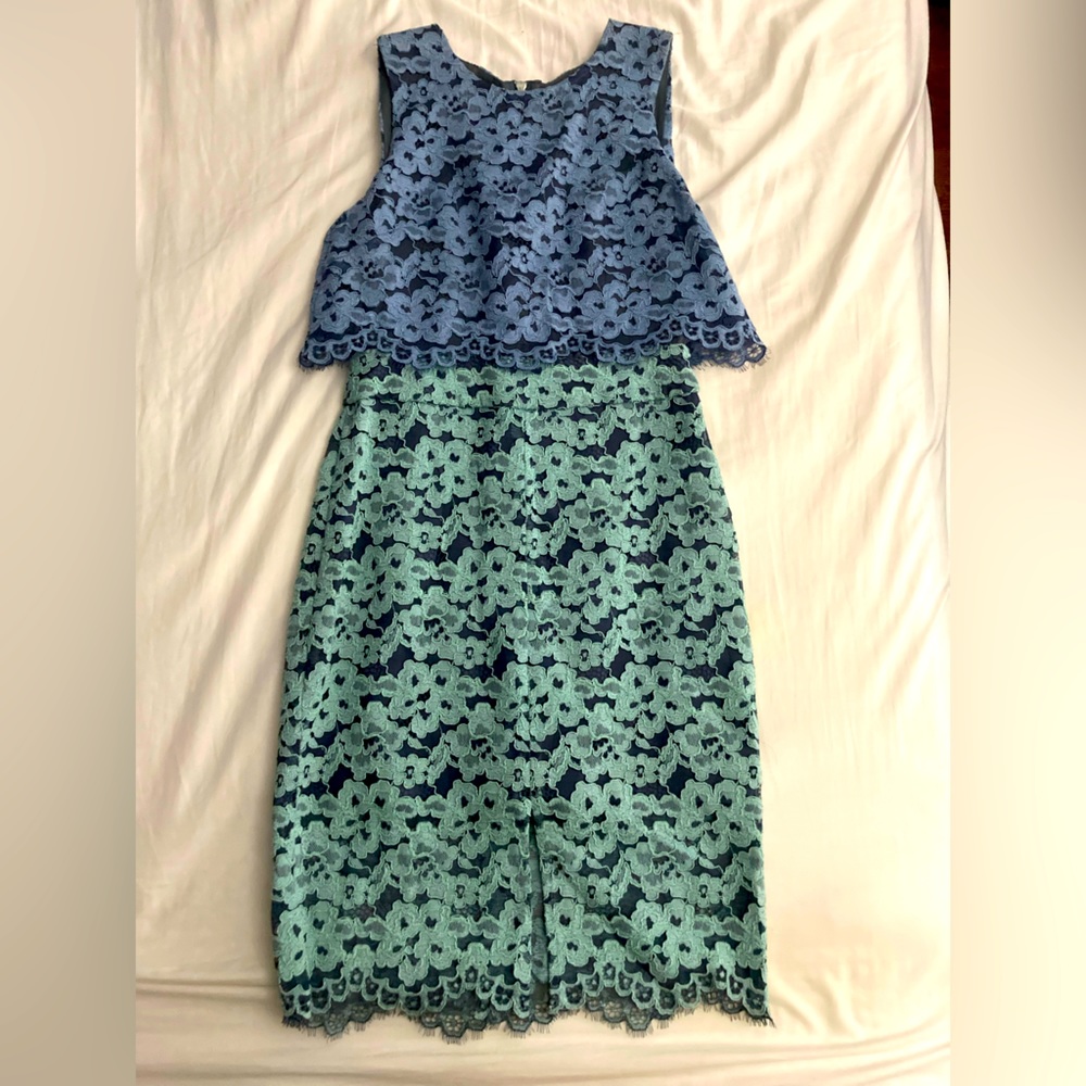 NWT TOPSHOP LACE BODY HUGGING DRESS 34 XS